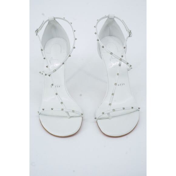 Christian Louboutin Riojana Strappy Spiked Sandals SZ 39.5 NIB stud $795 Wedding - Picture 7 of 11